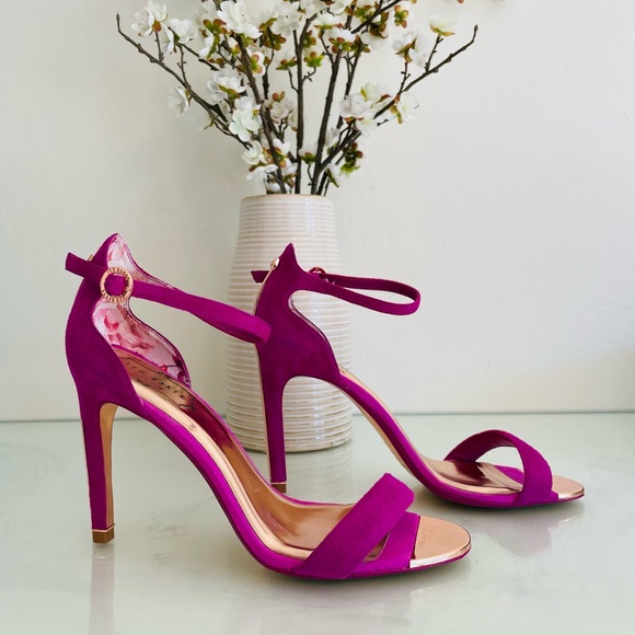 Ted Baker Sharlos Stiletto Sandal in Fuscia, Size 39.5 EU/9 US - Picture 4 of 10